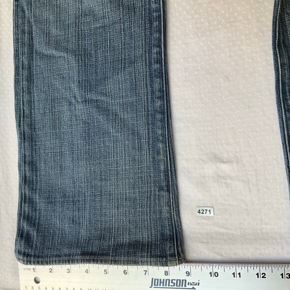 Rock & Republic Men Jeans size 32 Blue Mid Rise Stretch Slim Fit Boot Cut - Picture 6 of 12